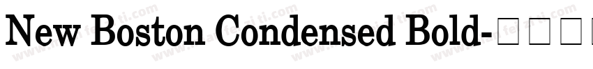 New Boston Condensed Bold字体转换
